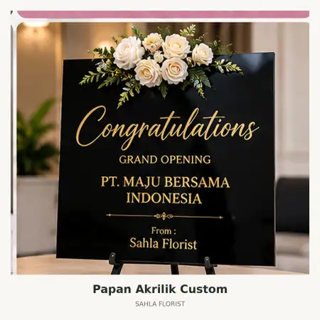 Papan Bunga Akrilik Kemang Pratama